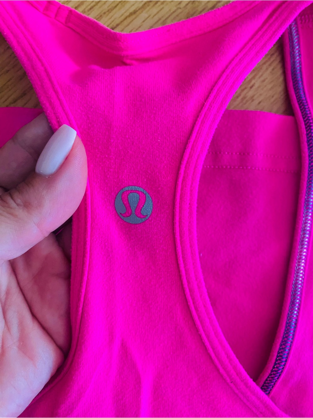 lululemon Bright Pink Racerback Tank size 4LONG - Picture 7 of 9